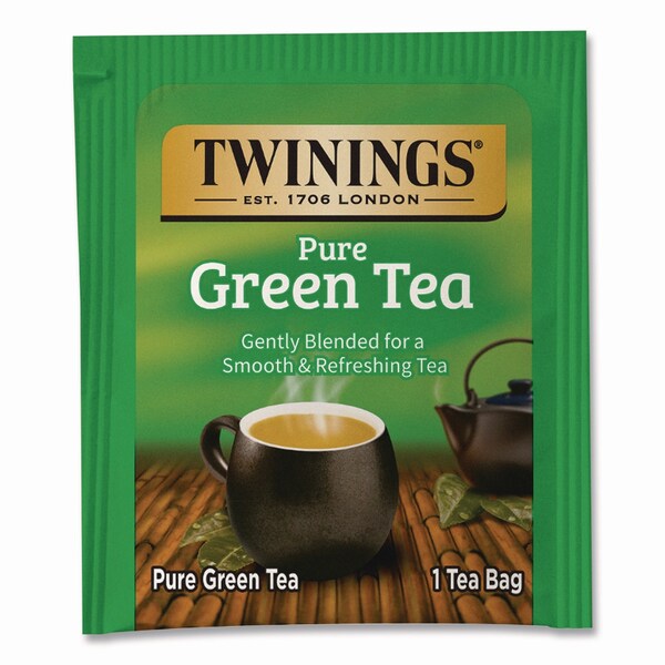 Twinings Tea Bags, Green, 3.53 oz, 50PK - TNA82224