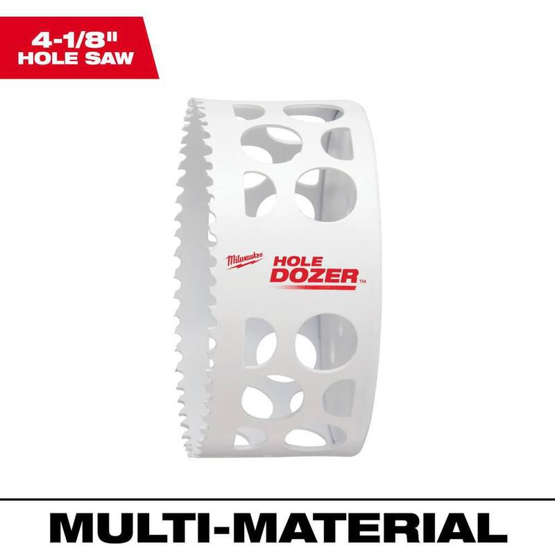 Milwaukee 4-1/8 in. Hole Dozer Sierra Perforadora Bi-Metal - 49-56-9646