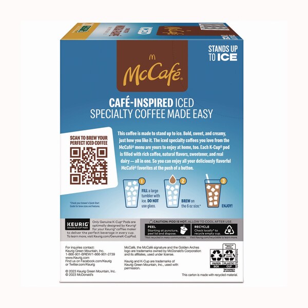 Mccafe Mocha Frappe Iced Coffee Keurig K-Cup Pods, 20PK - 5000372394
