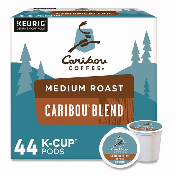Caribou Coffee Caribou Blend Coffee K-Cups, 0.4 oz, 44PK - 5000371517