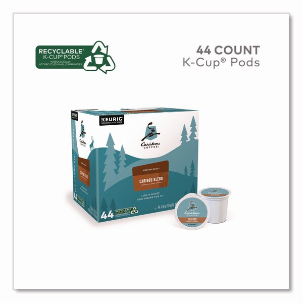 Caribou Coffee Caribou Blend Coffee K-Cups, 0.4 oz, 44PK - 5000371517
