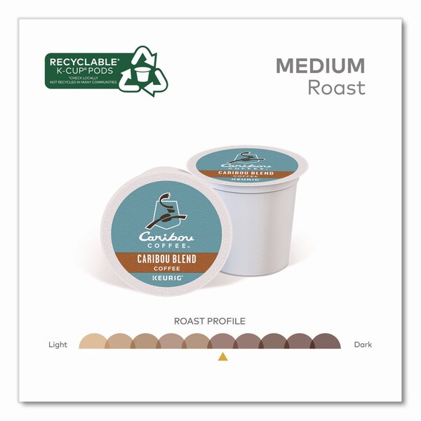 Caribou Coffee Caribou Blend Coffee K-Cups, 0.4 oz, 44PK - 5000371517