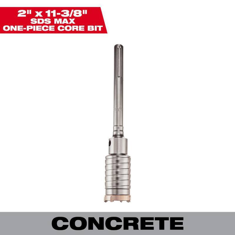 Broca de nucleo SDS-MAX de 2 pulgadas x 11-3/8 pulgadas - 48-20-5408