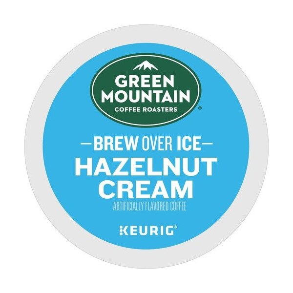 Green Mountain Coffee, Brew Over Ice, Hazelnut Cream, K-Cup, 4PK - GMT9029