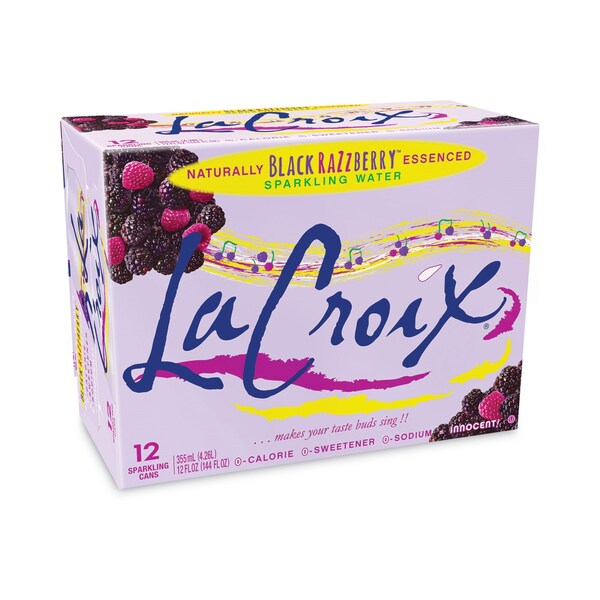 Lacroix Sparkling Water, Black Razzberry, 12 oz Can, 24PK - NAV40112