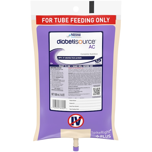 Nestle Nestle Diabetisource Ac Dietary Aid Variety Pack 50.7 fl. oz. Bag, PK4 - 10043900365838