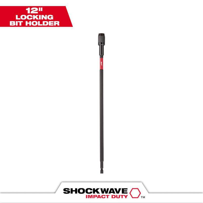 Sostenedor de brocas magnético con bloqueo de impacto Milwaukee SHOCKWAVE de 12 pulgadas - 48-32-4533