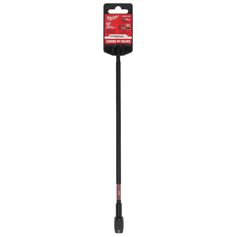 Sostenedor de brocas magnético con bloqueo de impacto Milwaukee SHOCKWAVE de 12 pulgadas - 48-32-4533