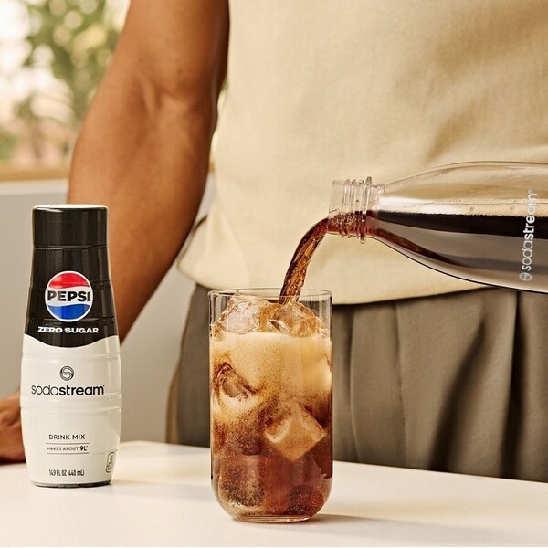 Sodastream Zero Sugar Beverage Mix, Water, Pepsi, 14.9 fl-oz Bottle - 1924202011