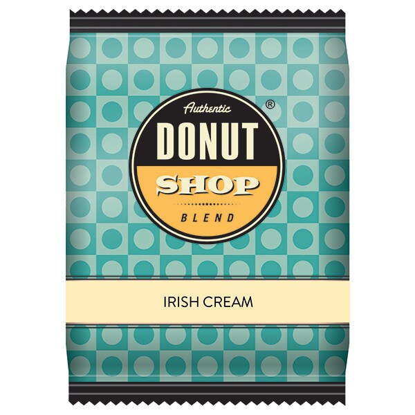 Authentic Donut Shop Blend Irish Cream, RA, 2.5 oz Fraction Packs, PK24 PK - RI7070