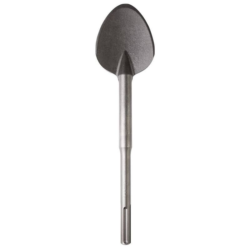 Cuchara de arcilla de acero SDS-MAX de Milwaukee de 4-1/4 pulgadas x 16 pulgadas - 48-62-4094
