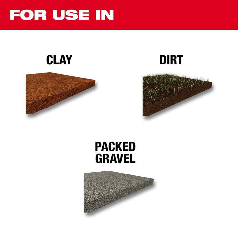 Cuchara de arcilla de acero SDS-MAX de Milwaukee de 4-1/4 pulgadas x 16 pulgadas - 48-62-4094