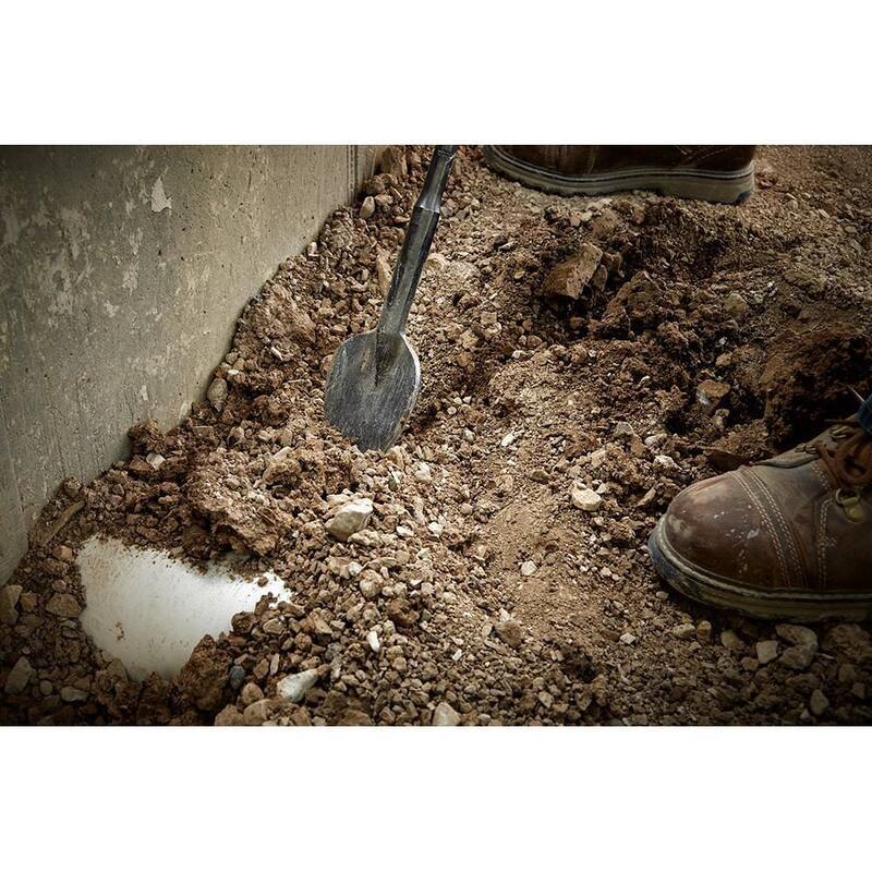 Cuchara de arcilla de acero SDS-MAX de Milwaukee de 4-1/4 pulgadas x 16 pulgadas - 48-62-4094