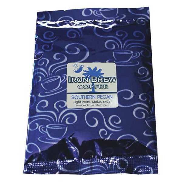 Iron Brew Coffee, Southern Pecans, Fraction Pack, Caffeinated, Ground, 5.46 lb, 50 PK - C-50CTSP-NF