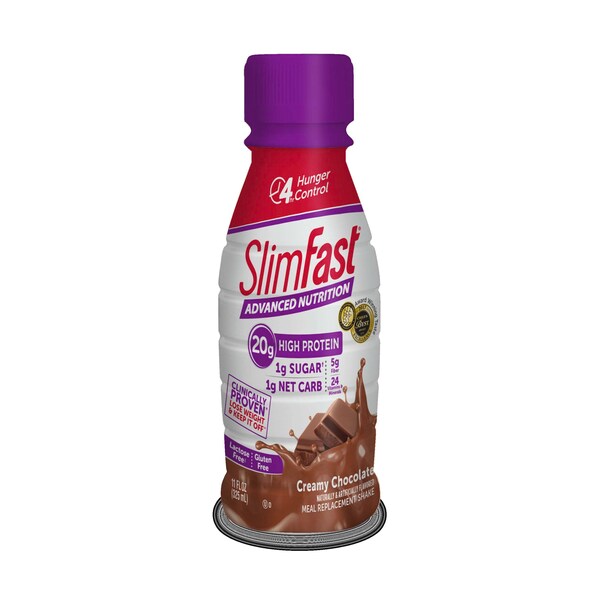 Slimfast Advanced Nutrition RTD Creamy Milk Chocolate Shake 11 oz., PK12 - 74008
