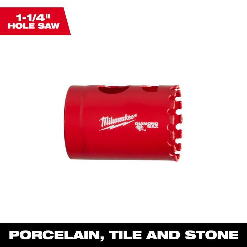 Milwaukee 1-1/4 pulgadas Diamond Max Hole Saw - 49-56-5620