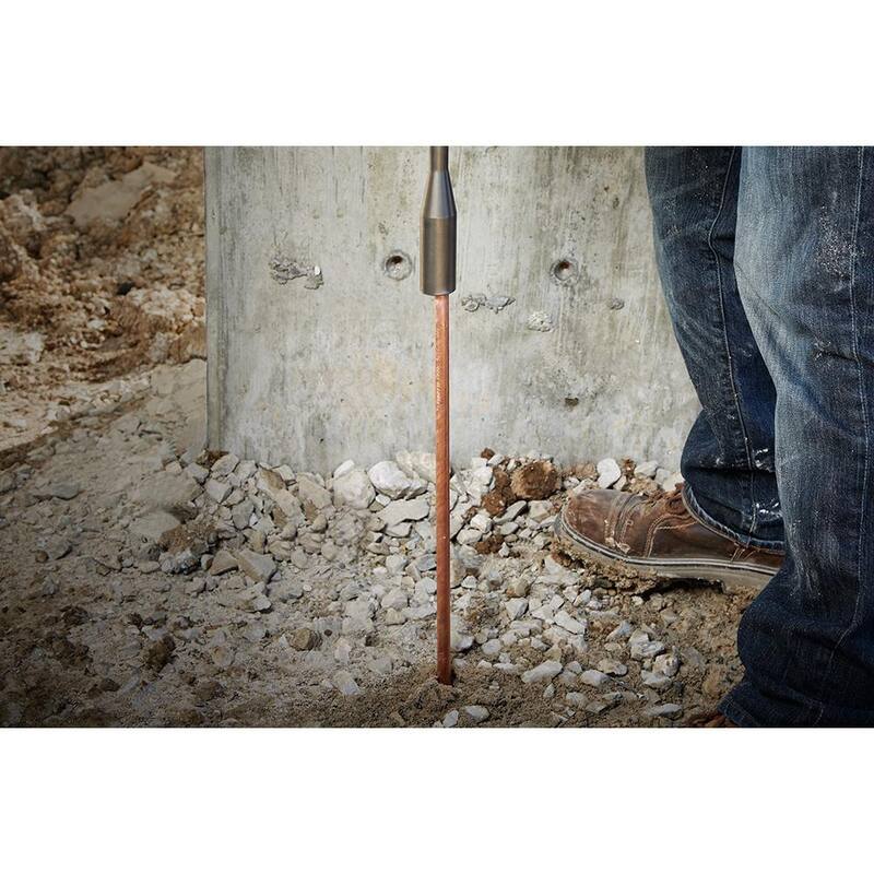 Milwaukee 5/8 pulg. x 10 pulg. Conductor de barra de tierra SDS-PLUS - 48-62-6031