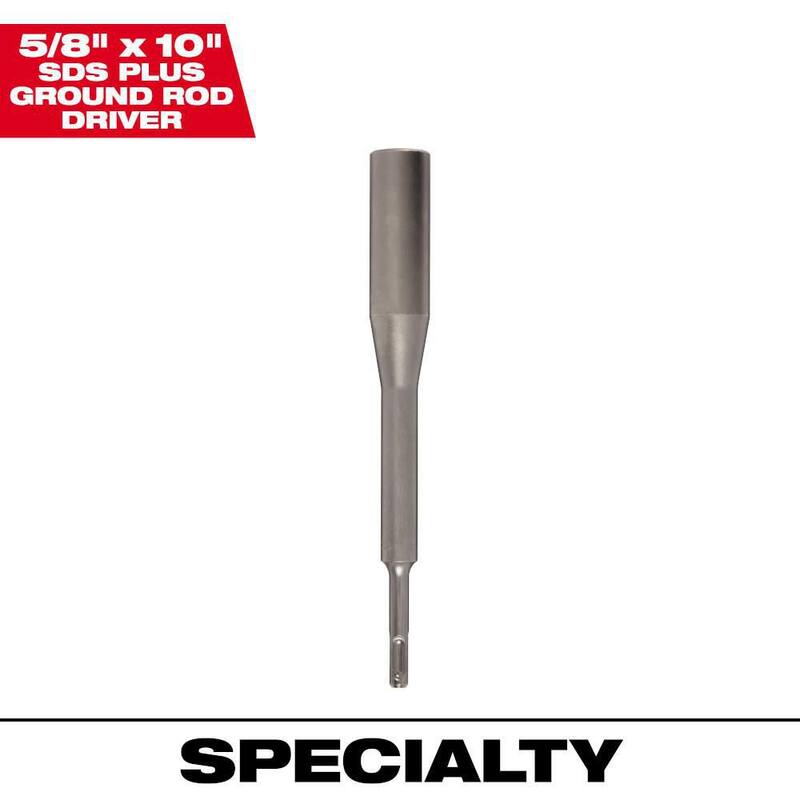 Milwaukee 5/8 pulg. x 10 pulg. Conductor de barra de tierra SDS-PLUS - 48-62-6031