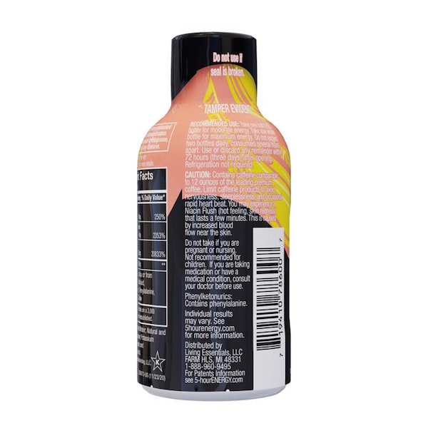 5 Hour Energy 5-hour Energy Extra Strength Sugar Free Strawberry/Banana Energy Shot 1.93 oz - 786127