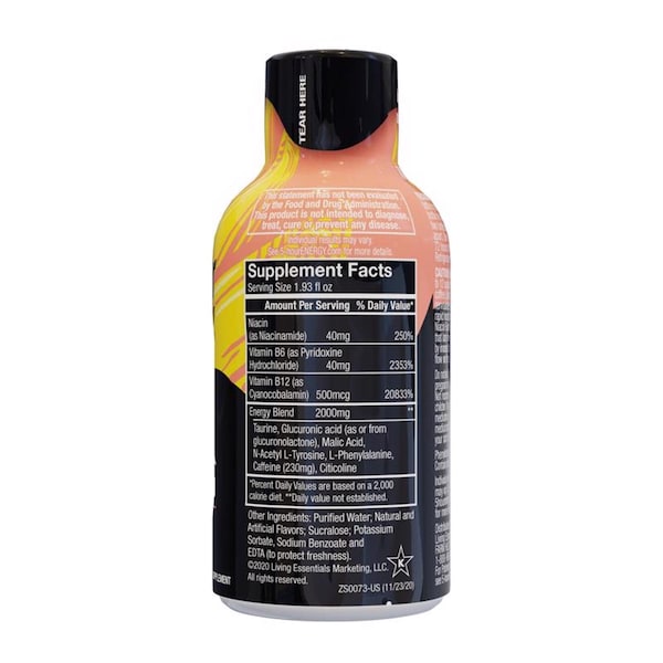 5 Hour Energy 5-hour Energy Extra Strength Sugar Free Strawberry/Banana Energy Shot 1.93 oz - 786127