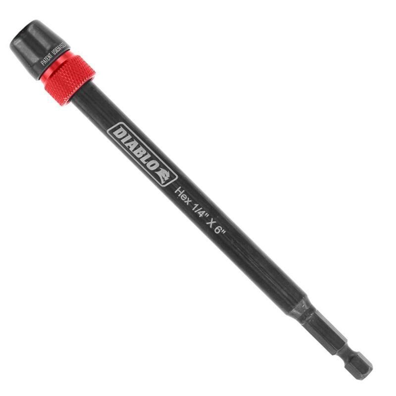 Extensión de liberación rápida universal DIABLO de 1/4 de pulgada x 6 pulgadas - DXT1010