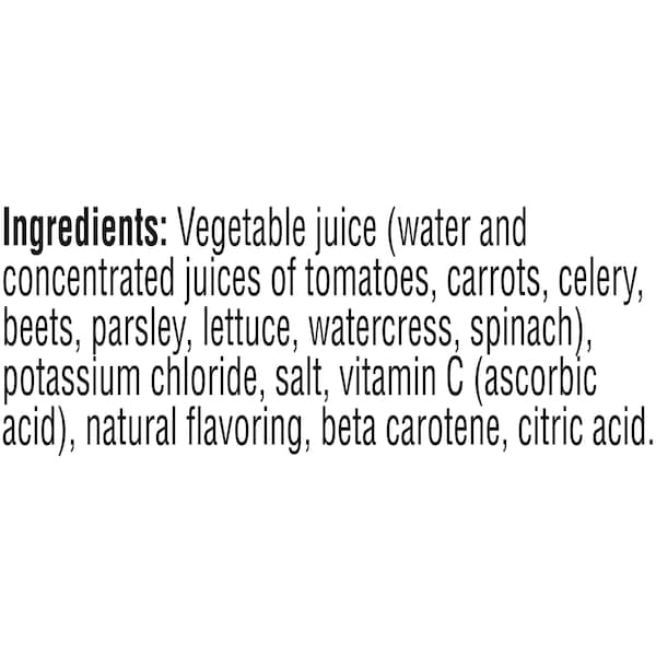 V8 V8 Original Low Sodium 100% Vegetable Juice 5.5 oz. Can, PK48 - 000000067