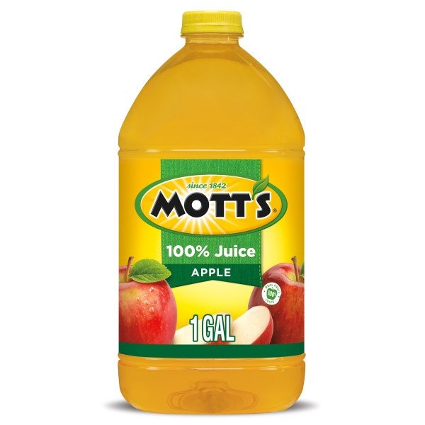 Motts Mott's 100% Apple Juice 1 gal. Plastic Jug, PK4 - 10002385