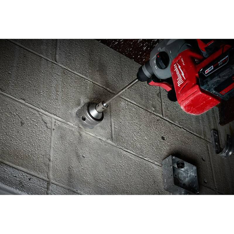 Broca de núcleo de carburo para albañilería de 4-3/8 pulgadas SDS-PLUS de Milwaukee- 48-20-5255