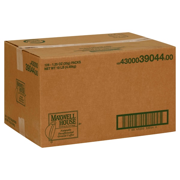 Maxwell House Maxwell House Decaffeinated Ground Coffee 1.25 oz., PK128 - 10043000390440