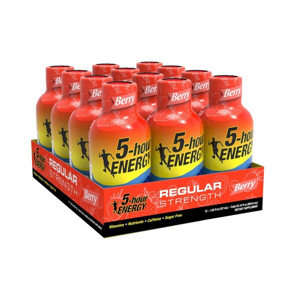 5 Hour Energy 5-hour Energy RegularStrength Sugar Free Berry Energy Shot 1.93 oz - 500181