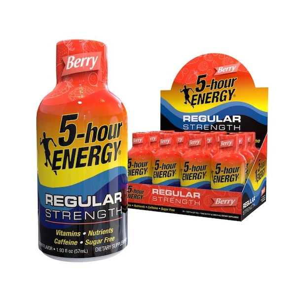5 Hour Energy 5-hour Energy RegularStrength Sugar Free Berry Energy Shot 1.93 oz - 500181