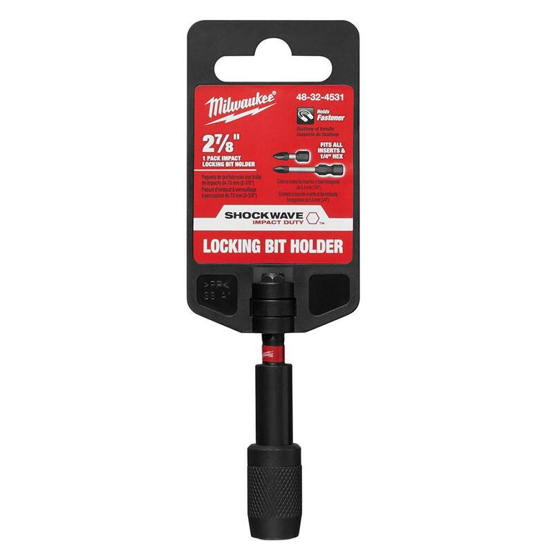 Milwaukee SHOCKWAVE Impact Duty 2-7/8 pulgadas Soporte de brocas con bloqueo - 48-32-4531