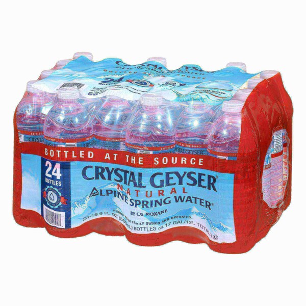 Crystal Geyser Crystal Geyser Natural Alpine Spring Water, 16.9oz Bottles, 24 Bottles/Case - CGW24514