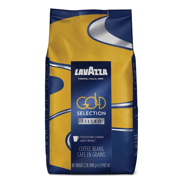 Lavazza Gold Selection Whole Bean Coffee, Light and Aromatic, 2.2 lb Bag - 3427
