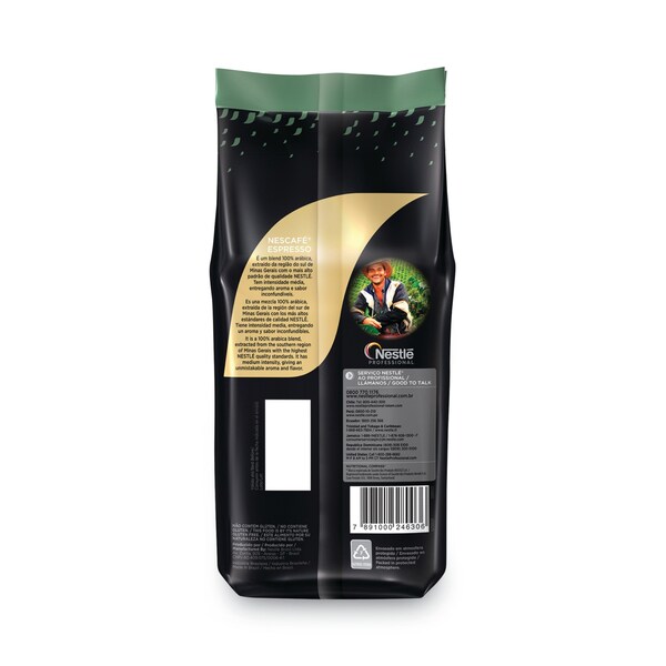 Nescafe Espresso Whole Bean Coffee, Arabica, 2.2 lb Bag, PK6 - 12338492