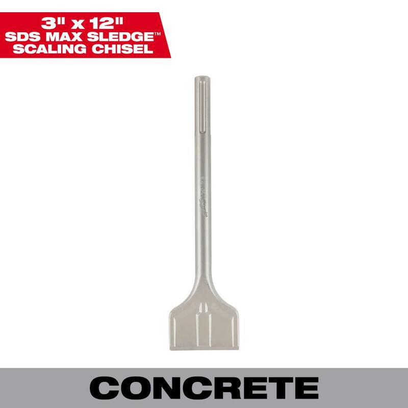 Cincel de Escalonamiento SDS-MAX Milwaukee de 3 pulgadas x 12 pulgadas - 48-62-4087