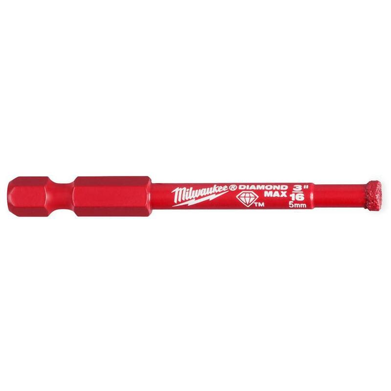Broca perforadora Diamond Max de 3/16 de pulgada de Milwaukee - 49-56-0503
