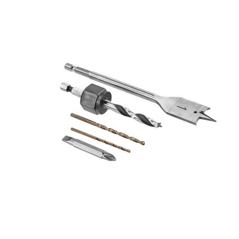 Kit de instalación de cerradura de puerta de madera RYOBI - A99DLK5