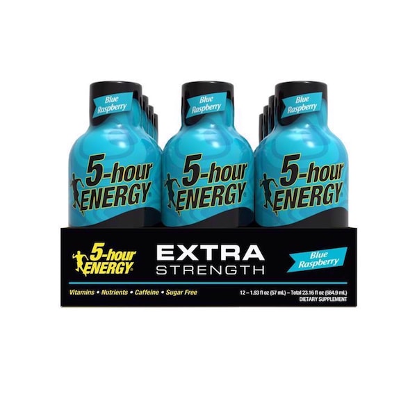 5 Hour Energy 5-hour Energy Sugar Free Blue Raspberry Energy Shot 1.93 oz - 768123