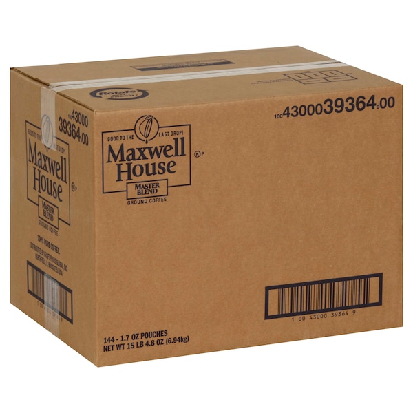 Maxwell House Maxwell House Coffee Master Blend Ground Coffee 1.7 Once, PK144 - 10043000393649