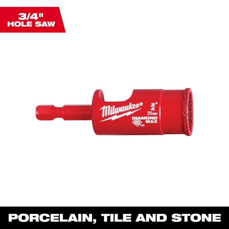 Milwaukee 3/4 pulgadas Diamond Max Hole Saw - 49-56-0515