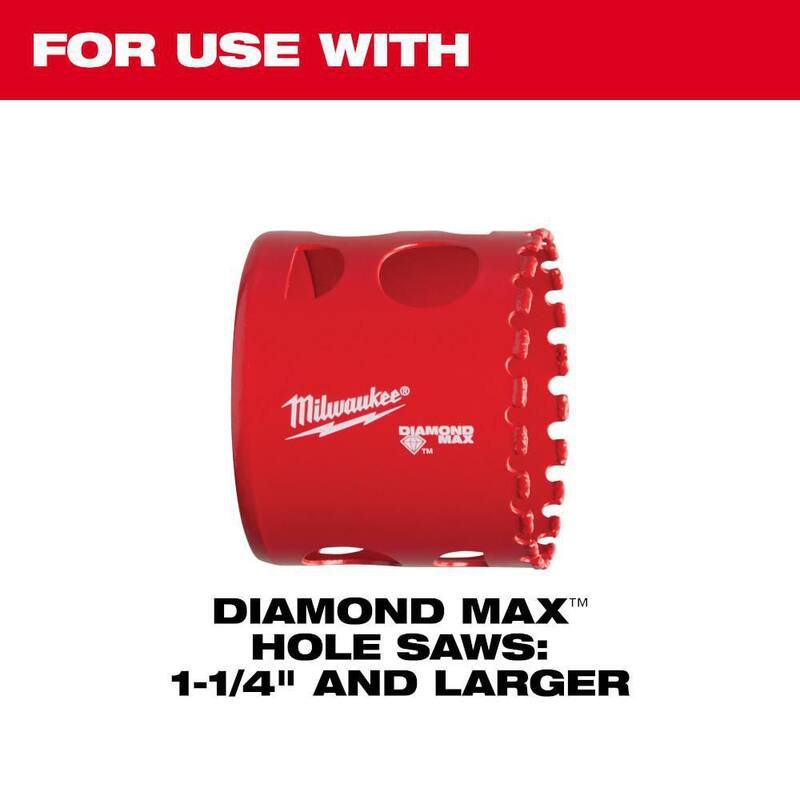 Broca de inicio retráctil Milwaukee con árbol grande para sierras de perforación Diamond Plus - 49-56-7135
