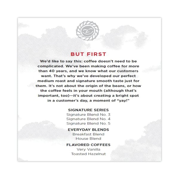 Seattles Best Port Side Blend Whole Bean Coffee, Medium Roast, 12 oz Bag, PK6, 6PK - 12407831