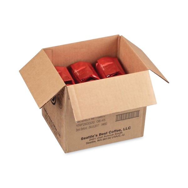 Seattles Best Port Side Blend Whole Bean Coffee, Medium Roast, 12 oz Bag, PK6, 6PK - 12407831