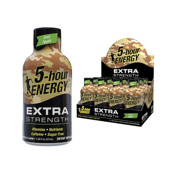 5 Hour Energy 5-hour Energy Extra Strength Sugar Free Sour Apple Energy Shot 1.93 oz - 738126
