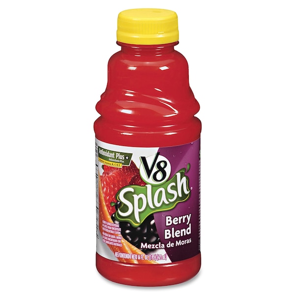 V8 Splash Berry Juice 16 oz., PK12 - 5497