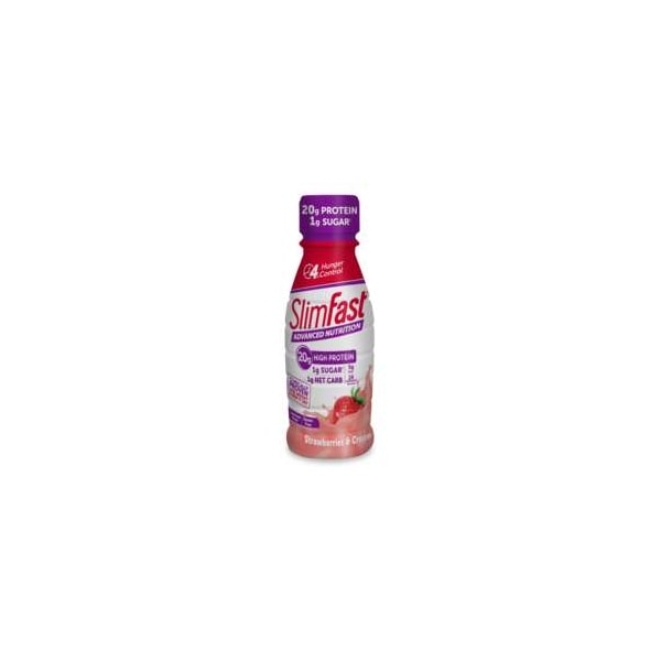 Slimfast Slimfast Advanced Nutrition RTD Strawberry N' Cream Shake 11 oz., PK12 - 74012