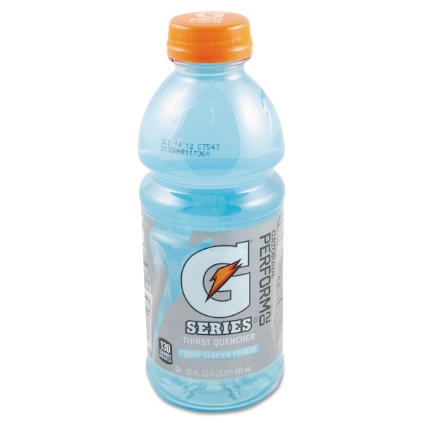 Gatorade G-Series Perform 02 Thirst Quencher, Glacier Freeze, 20oz Bottle, PK24 - 30204