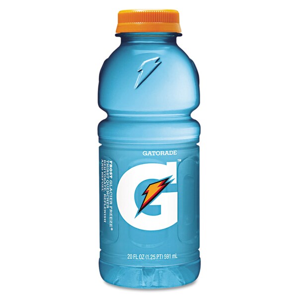 Gatorade G-Series Perform 02 Thirst Quencher, Glacier Freeze, 20oz Bottle, PK24 - 30204