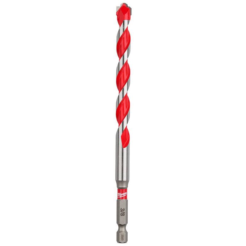 Broca de martillo de carburo SHOCKWAVE de Milwaukee de 3/8 pulgadas x 4 pulgadas x 6 pulgadas - 48-20-9021